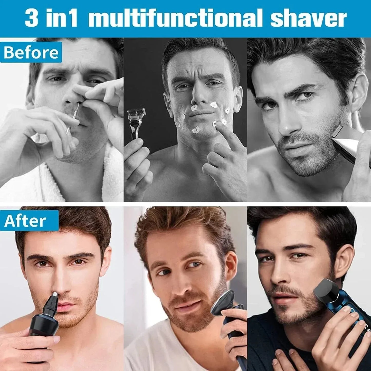 3-in-1 Electric Shaver