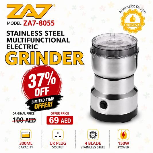 ZA7 Stainless Steel Electric Grinder | (Limited Time Offer) | 37% OFF