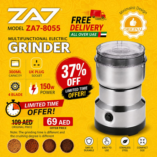 ZA7 Stainless Steel Electric Grinder | (Limited Time Offer) | 37% OFF
