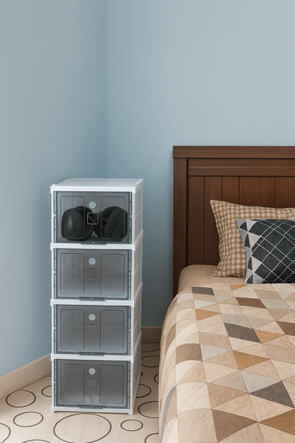 Stackable Transparent Shoe Storage Box Ⓢ