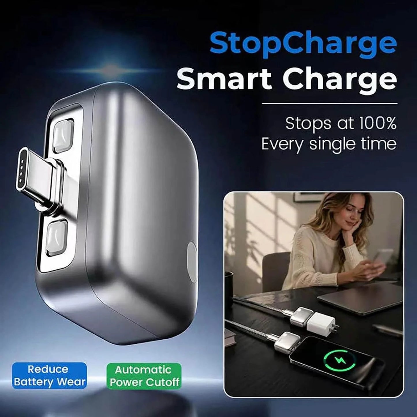 Mini USB-C Power Adapter