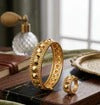 Studded Gold Bangle Set